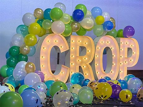 CROP members at a church event